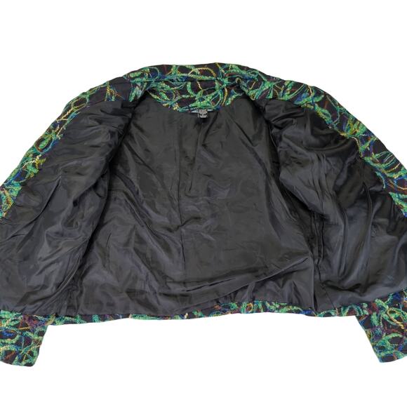 Vintage Kaktus Wearable Art Button Front Jacket Maximalist Women's Size XL‎ - Picture 6 of 8